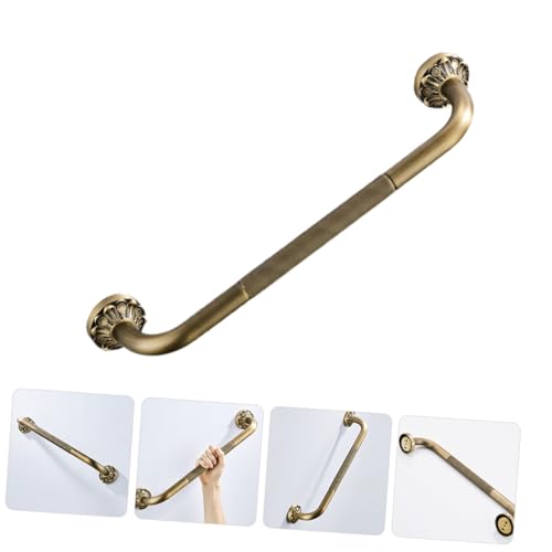INOOMP Copper Core Bathroom Grab Bar Non-Skid Handrail Support for Bathtubs and Showers Wall-Mounted Safety Rail for Elderly and Disabled Comfortable Grip Thickened Design for Home Use