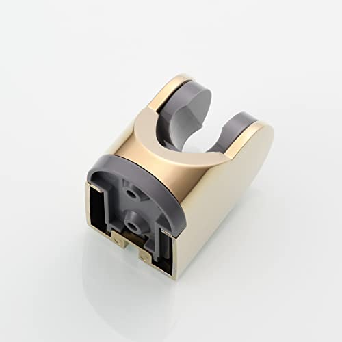 Adjustable Shower Head Holder Wall Mount Handheld Shower Bracket Plastic for Bathroom, Zirconium Gold, ST01J1 - style: Zirconium Gold