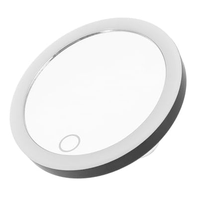 KALLORY LED Lighted Magnifying Makeup Mirror 10x 4-inch Rechargeable Vanity Mirror with Suction Cups Portable with LED Lights for Bathroom and Dressing Table