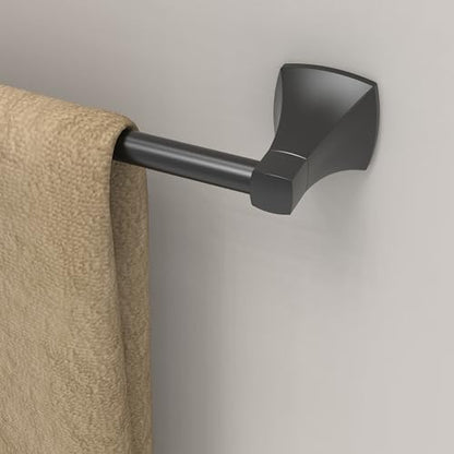 18 Inch Matte Black Towel Bar Towel Rack for Bathroom Kitchen Hand Towel Holder Dish Cloths Hanger SUS304 Stainless Steel Rustproof Wall Mount - color: Matte Black, size: 18 inch