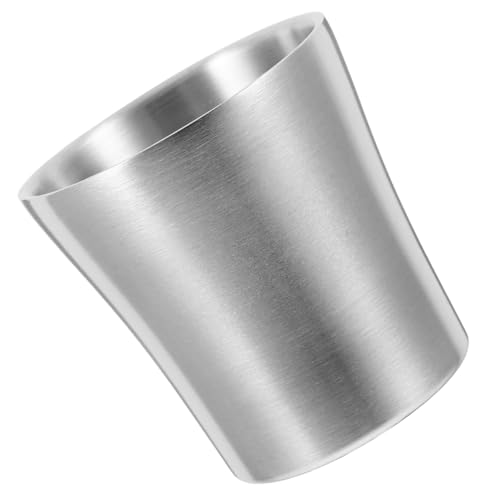 GLEAVI Stainless Steel Tumbler Cup Toothbrush Holder Bathroom Tumbler Drinking Cup for Couples Easy to Clean Minimalist Design