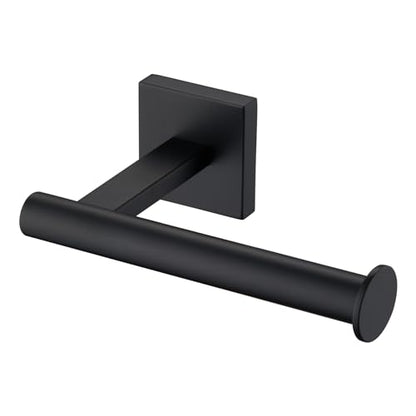 KOKOSIRI Toilet Paper Holder for Bathroom Toilet Roll Holder Hold Mega Rolls Wall Mounted, Matte Black Stainless Steel B2008BK - color: Matte Black, size: Vertical
