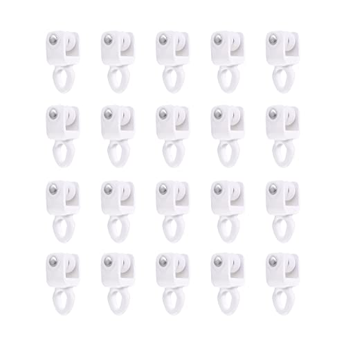 ZSTARR Heavy Duty Gliders for I Profile Flexible Curtain Track, 20 Pack | Fits I Profile Straight & Curved Curtain Tracks. Ideal for RV, Shower, Hospital, Room Divider & Window Curtains