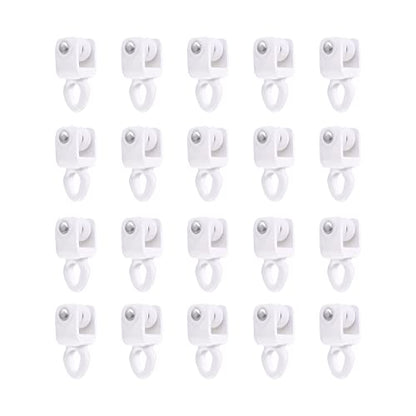 ZSTARR Heavy Duty Gliders for I Profile Flexible Curtain Track, 20 Pack | Fits I Profile Straight & Curved Curtain Tracks. Ideal for RV, Shower, Hospital, Room Divider & Window Curtains