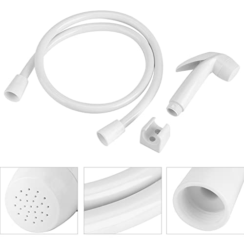VINGVO Handheld Bidet Sprayer, Portable Toilet Water Sprayer, Plastic, White, Modern, Wall Mount, Multi-functional, Powerful Jet Rinsing