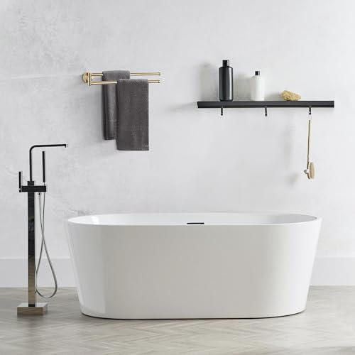 BGL Swivel Towel Bar for Bathroom Gold,Swing Out Double Towel Bar 2-Arm Kitchen Wall Mounted Towel Hanger Holder for Bathroom Organizer - color: Gold