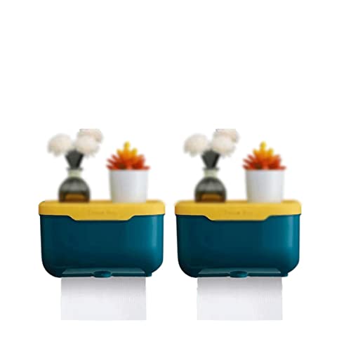 Stainless Steel Toilet Paper Holder，Recessed Toilet Paper Holder，Plastic Tissue Box Cover Tissue Cover with lid Bathroom Home Paper Holder Boxes Storage Box(Set B) - size: Set B
