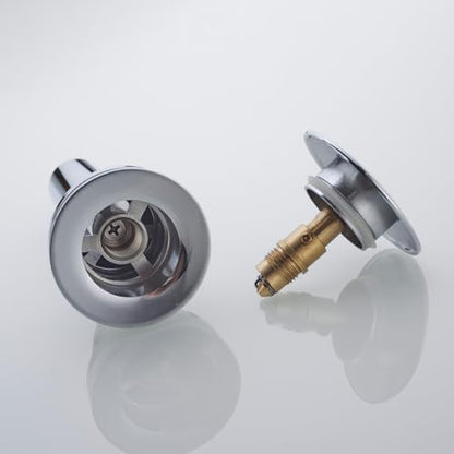 Pop Up Bathroom Sink Drain - Dual Use Vanity Faucet Sink Drain Stopper,for Basin With or Without Overflow hole,Anti Clog Pop Up Drain,Chrome,SE83999C - color: Chrome