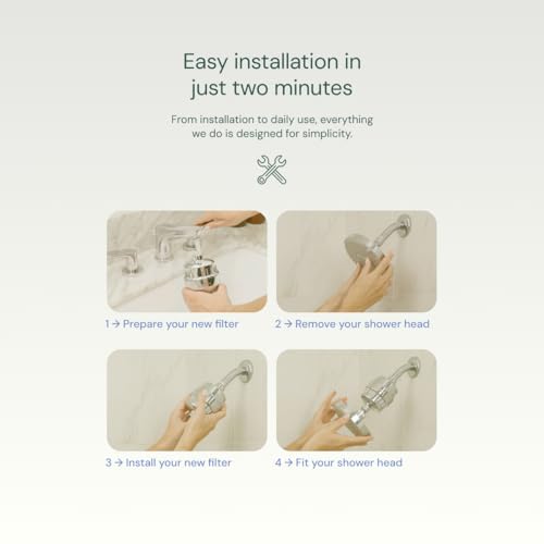 Aquabliss High Output Revitalizing Shower Filter - Reduces Dry Itchy Skin, Dandruff, Eczema, and Dramatically Improves The Condition of Your Skin, Hair and Nails - Chrome (SF100) | Vitamin C shower filter, vitamins and minerals infusion, softer-feeling sk