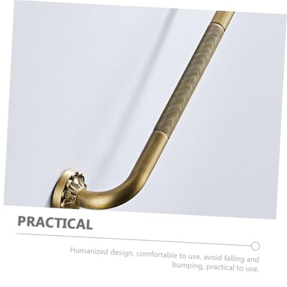 INOOMP Copper Core Bathroom Grab Bar Non-Skid Handrail Support for Bathtubs and Showers Wall-Mounted Safety Rail for Elderly and Disabled Comfortable Grip Thickened Design for Home Use