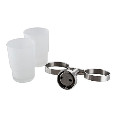 XVL Wall-Mounted Toothbrush Holder Double Holder, Brushed G1005