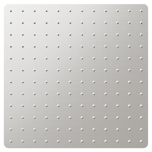 VBFF-Shower Head,rain shower head, 12 inch- Square Shower Head, 1.8 GPM Flow Rate, rainfall showerhead,VBFF09 (Brushed Nickel) - color: Brushed Nickel, size: 12 Inch
