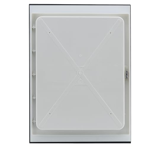 RecPro RV Medicine Cabinet, 16" x 22", White Mirror Cabinet, Made in USA
