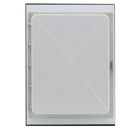 RecPro RV Medicine Cabinet, 16" x 22", White Mirror Cabinet, Made in USA