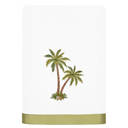 Flourish 4-Piece Premium Towel Set, Island Style Embroidery, Plush Turkish Cotton, Durable & Quick Dry, Elegant Bath Ensemble, 2 Bath 2 Hand Towels, White - color: White, size: 2 Pcs Bath 2 Pcs Hand Towel