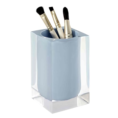 IZOD - Tumbler, Resin Multipurpose Countertop Accessories, Dorm Room Essentials, Modern Home Decor (Marina Collection, Blue)
