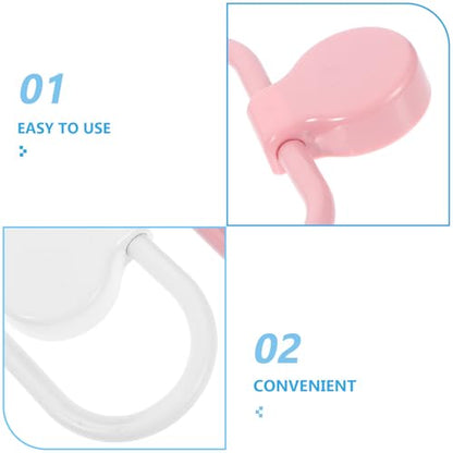 Zerodeko 2pcs Adhesive Towel Ring Hand Towel Holder for Bathroom and Kitchen Self Adhesive Plastic Rustic Wall-Mounted Space-Saving Organizer