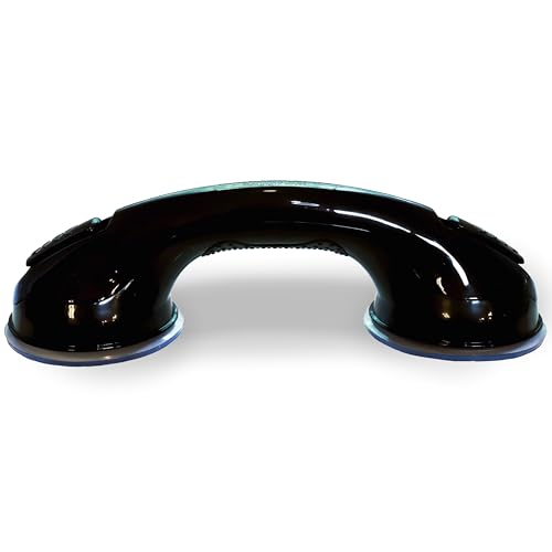 Safe-er-Grip Changing Lifestyles Suction Cup Balance Assist Bar for Bathtubs & Showers; Safety Bathroom Grab Bar Handle, All Black, 12 inches - color: Black, size: 12 inch (Pack of 1)
