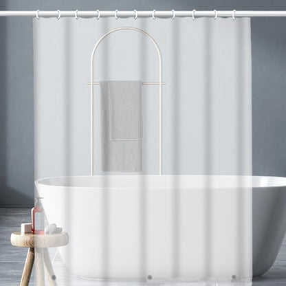 lastic Shower Liner Waterproof, Premium PEVA Shower Curtain Liner, Waterproof Cute Lightweight Standard Size Shower Curtains for Bathroom