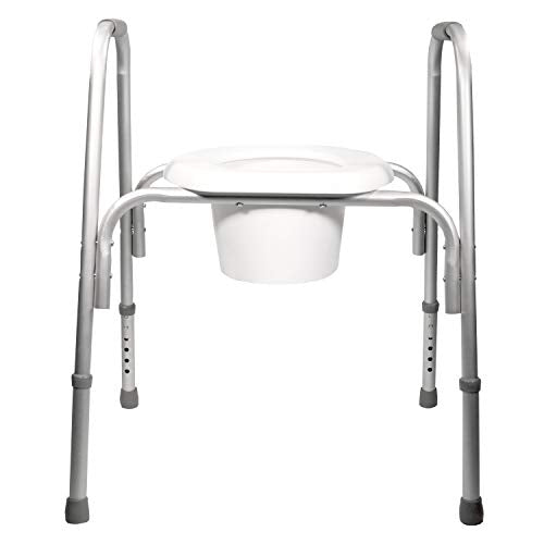 PCP Extra-Wide Raised Toilet Seat and Safety Frame, Two-in-One, Adjustable Height, Elevated Lift Bowl, Wide - size: wide