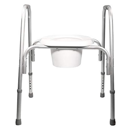 PCP Extra-Wide Raised Toilet Seat and Safety Frame, Two-in-One, Adjustable Height, Elevated Lift Bowl, Wide - size: wide