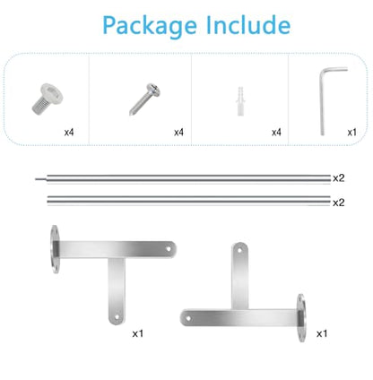 Double Towel Racks for Bathroom, 32 inch Double Towel Bar, Bathroom Towel Rack Wall Mounted, Double Towel Rod Stainless Steel Bathroom Towel Holder(Brushed Nickel) - size: 32 Inch
