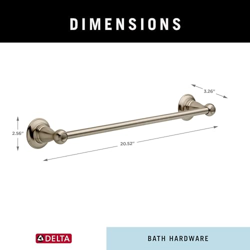 Delta Faucet Porter 18 inch Towel Bar, SpotShield Brushed Nickel , Bathroom Accessories, PTR18-BN - style: 18 inch Towel Bar