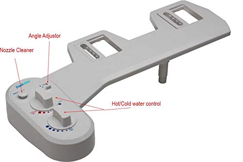 Non-electric Adjustable Angle Bidet Toilet Attachment (Warm Water Bidet)