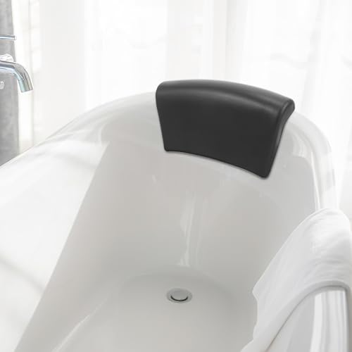 Non-Slip Bath Pillow with Neck Support, Tub Pillow for Bathtub, Anti-Slip Cushion with Suction Cups, Comfortable Spa Accessory for Relaxing Soaking Sessions