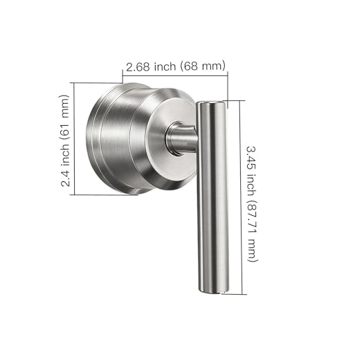 All Metal Replacement for Moen Tub/Shower Lever Handle, Compatible with Moen Shower Handle and for Cartridge,Single Handle Faucets for Adjust Water Volume and Temperature,Retro Brushed Nickel - color: Retro Brushed Nickel