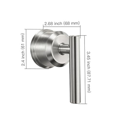 All Metal Replacement for Moen Tub/Shower Lever Handle, Compatible with Moen Shower Handle and for Cartridge,Single Handle Faucets for Adjust Water Volume and Temperature,Retro Brushed Nickel - color: Retro Brushed Nickel