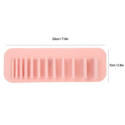 Silicone Makeup Brush Drying Rack, 2pcs Makeup Brush Storage Holder, Wall Mounted Toothbrush Storage Rack Organizer