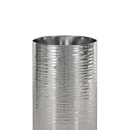 Toothbrush Holder, Bathroom Tumbler Cup, Stainless Steel Rinse Cup, Decorative Cup for Vanity Countertops, Sink, Desk, Makeup Brush Holder, Shiny or Hammered Finish
