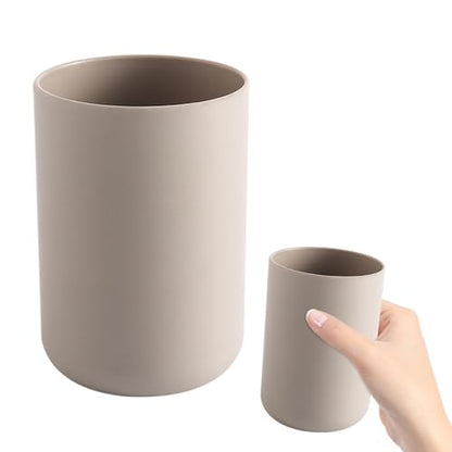 300ml Bathroom Cup, Wall Mounted Toothbrush Holders Reusable Water Cup Drinking Cups for Home Travel Bathroom Accessories (Coffee) - color: Coffee