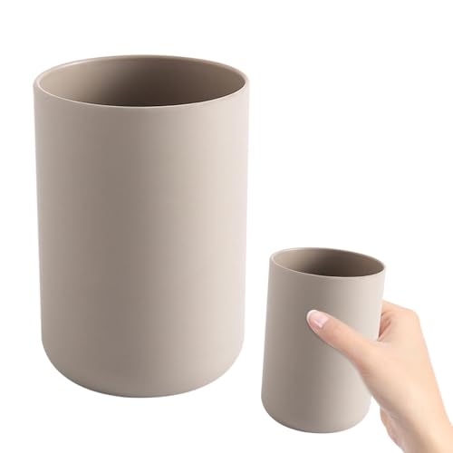 300ml Bathroom Cup, Wall Mounted Toothbrush Holders Reusable Water Cup Drinking Cups for Home Travel Bathroom Accessories (Coffee) - color: Coffee