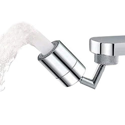 Swivel Sink Faucet Aerator Big Angle Dual-function 2-Flow Sprayer Faucet Head, Sink Sprayer Attachement for Face Washing, Gargle and Eyewash Station（ 55/64'' Female Thread,Adapter Included）
