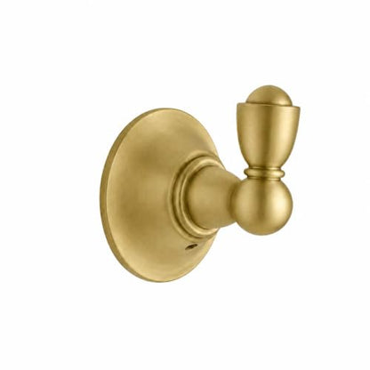 4 Pack 2-3/4inch Brushed Gold Robe Hooks | Solid Zinc Alloy | Wall Mounted | Coat Hooks | Hooks Wall Mounted Robe Hooks | For organization in bathrooms entrances. - color: Brushed Gold