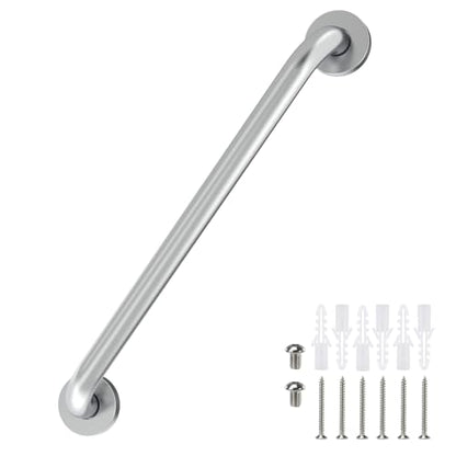 16 Inch Grab Bars for Bathtubs and Showers Brushed Nickel | Safety Shower Grab Bars for Seniors Elderly Handicapped, Handicap Grab Bars for Shower with Concealed Screws