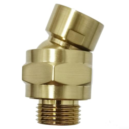 Shower Head Adapter 360° Rotating Ball Joint Adjustable Swivel Extension for Fixed Handheld Rain Shower Heads Stainless Steel G1/2 Connector