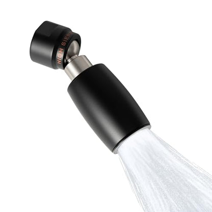 High Sierra® - CLASSIC™ Solid Lead-Free Metal 1.8 GPM Award Winning. Low Flow Shower Head. Patented Nozzle Never Clogs - Matte Black Finish - color: Matte Black, size: 1.8 GPM