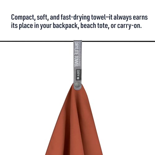 Sea to Summit Drylite Towel, Lightweight Camping and Travel Towel - color: Beluga, size: X-Large