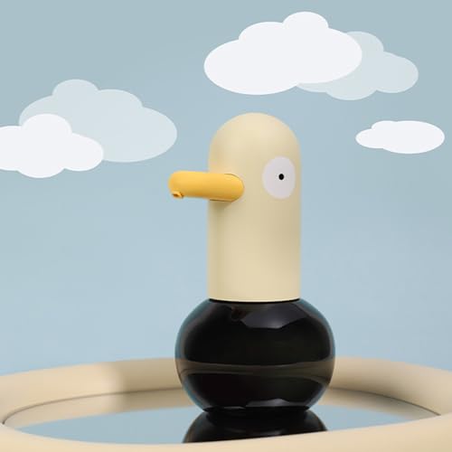 Kids Automatic Soap Dispenser - Cute Duck Touchless Foaming Hand Soap Dispenser, Waterproof USB Rechargeable, Hand- Free Shampoo Dispensers for Bathroom, Kitchen Countertop, Preschool - color: Yellow Duck