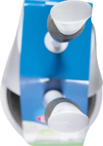 Clorox Toilet Plunger and Brush Bowl Set with Holder Caddy Storage for Cleaning Bathroom and Unclogging Toilets, White & Gray (Pack of 12) - size: 12-Pack