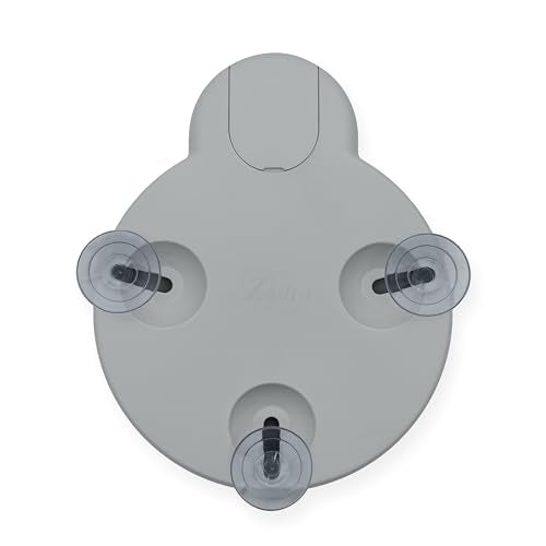 Magnifying Lighted Mirror with Retractable Suction Cups by Zadro - color: Grey