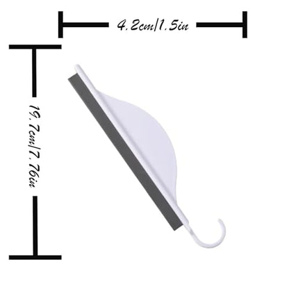 Kitchen Squeegee, 5 Pcs Shower Glass Cleaner Squeegee with Hook for Cleaning Window, Sink, Bathroom