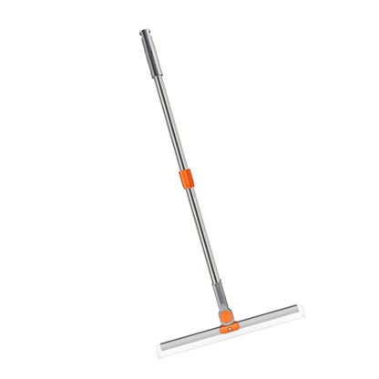 Floor Squeegee, Fast Cleansing Floor Squeegee Broom, Multifunction Long Telescopic Handle Floor Squeegee Scrubber, Floor Squeegee Broom for Shower Bathroom Window