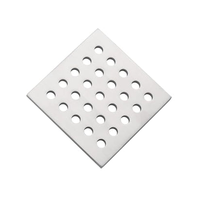 3.75 Inch Square Shower Drain Cover 95MM Floor Drain Grate (Brushed Nickel) - color: Brushed Nickel