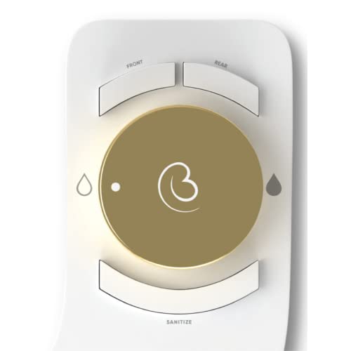 Revolution Plus (Warm Water). Bidet Attachment for toilet. Luxury design, Bidet sprayer for toilet, non electric, dual nozzle, feminine wash, self cleaning. Jerusalem Gold.