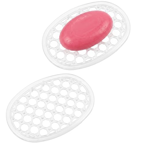 2 Pack Soap Dish for Shower, Non-Slip Silicone Bar Soap Holder Self-Draining Soaps Saver Pad Kitchen & Bathroom Accessories for Shower Niche/Shelf Bathtub