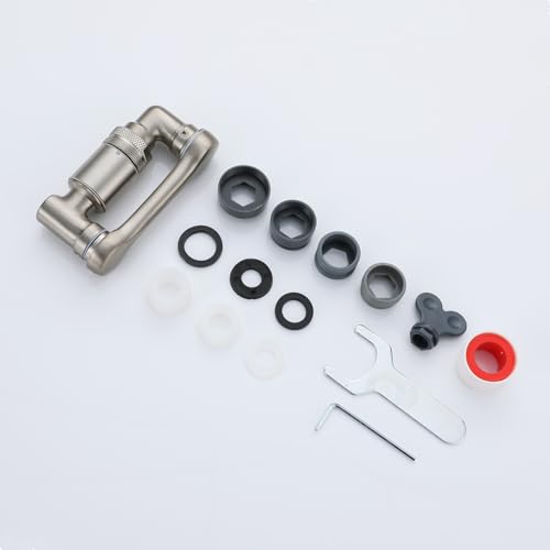 1080 Degree Rotating Faucet Extender Kitchen Sink Aerator Extension Brushed Nickel